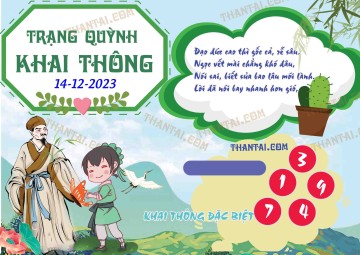 Trạng Quỳnh Khai Thông 14/12/2023