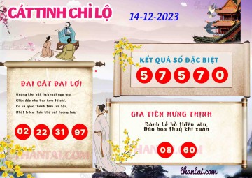 CÁT TINH CHỈ LỘ 14/12/2023