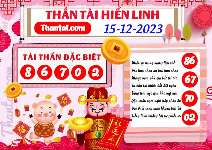 THẦN TÀI HIỂN LINH 30/11/2023
