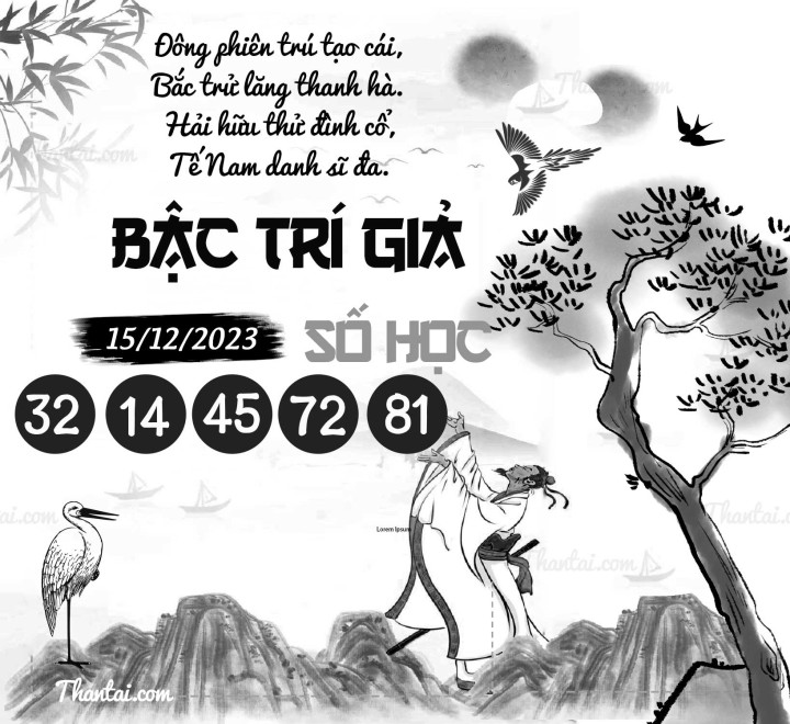 BẬC TRÍ GIẢ SỐ HỌC 30/11/2023