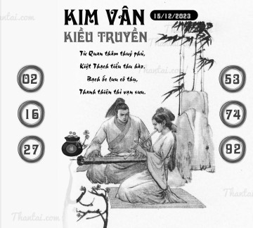 KIM VÂN KIỀU TRUYỀN 15/12/2023