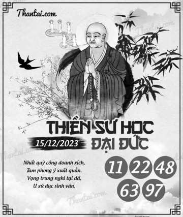 THIỀN SƯ HỌC ĐẠI ĐỨC 15/12/2023