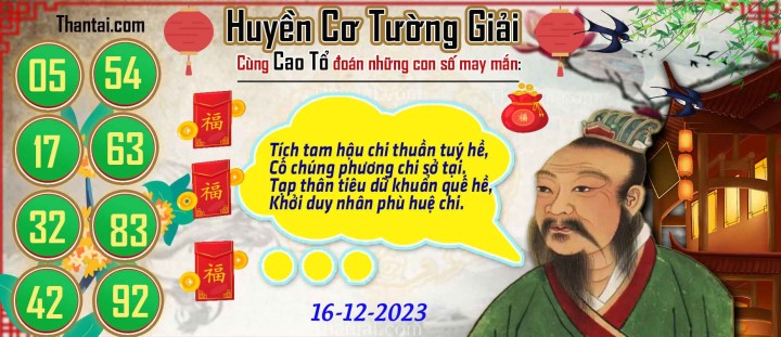 Huyền Cơ Tường Giải 01/12/2023