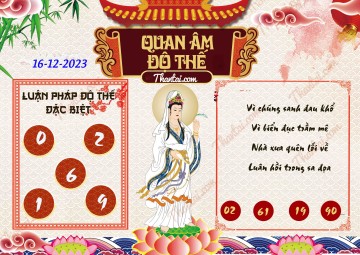 Quan Âm Độ Thế 16/12/2023