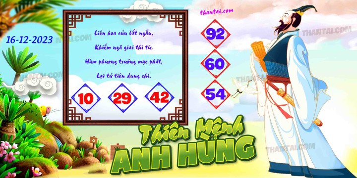 THIÊN MỆNH ANH HÙNG 01/12/2023