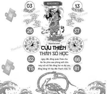 CỬU THIÊN THẦN SỐ HỌC 16/12/2023