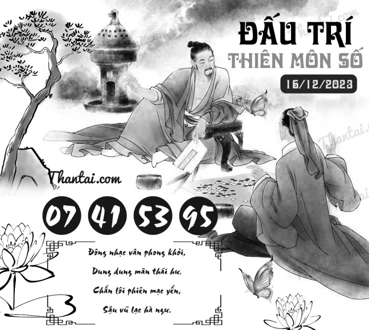 ĐẤU TRÍ THIÊN MÔN SỐ 01/12/2023