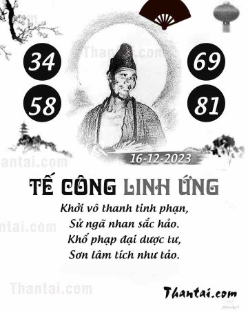 TẾ CÔNG LINH ỨNG 16/12/2023