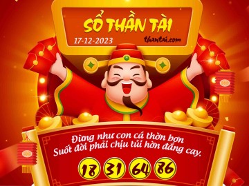 SỔ THẦN TÀI 17/12/2023