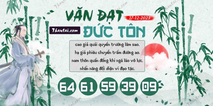 Văn Đạt Đức Tôn 02/12/2023