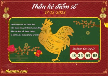 Thần Kê Điểm Số 17/12/2023