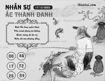 NHẪN SỰ ẮC THÀNH DANH 17/12/2023