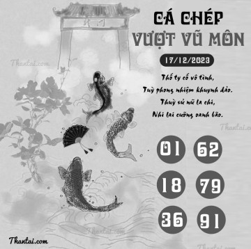 CÁ CHÉP VƯỢT VŨ MÔN 17/12/2023