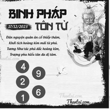 BINH PHÁP TÔN TỬ 17/12/2023