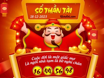 SỔ THẦN TÀI 18/12/2023