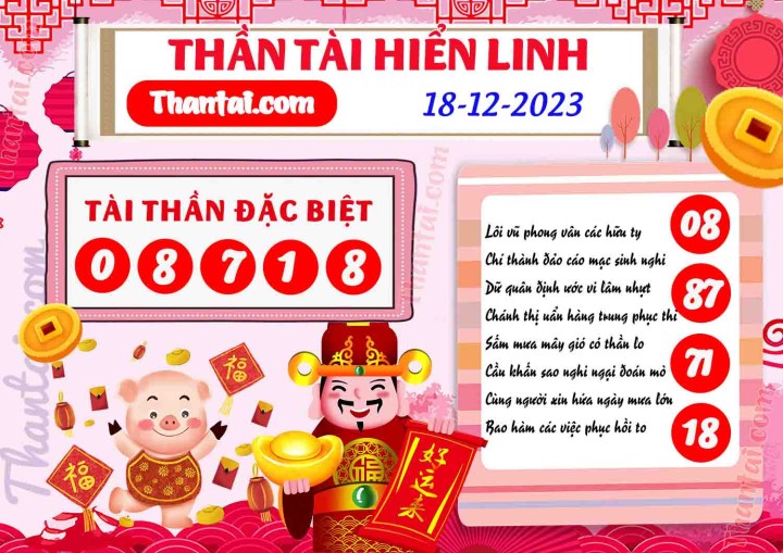 THẦN TÀI HIỂN LINH 03/12/2023