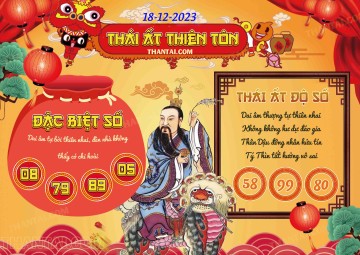 Thái Ất Thiên Tôn 18/12/2023