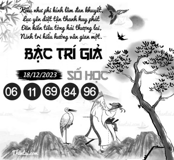 BẬC TRÍ GIẢ SỐ HỌC 18/12/2023