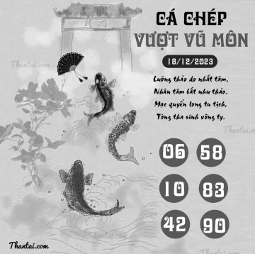 CÁ CHÉP VƯỢT VŨ MÔN 18/12/2023