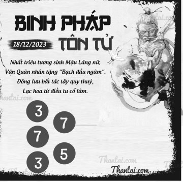 BINH PHÁP TÔN TỬ 18/12/2023