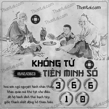 KHỔNG TỬ TIÊN MINH SỐ 19/12/2023