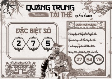 QUANG TRUNG TÁI THẾ 19/12/2023