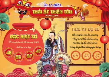 Thái Ất Thiên Tôn 20/12/2023