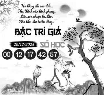 BẬC TRÍ GIẢ SỐ HỌC 20/12/2023