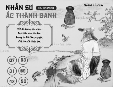 NHẪN SỰ ẮC THÀNH DANH 20/12/2023