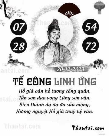 TẾ CÔNG LINH ỨNG 20/12/2023