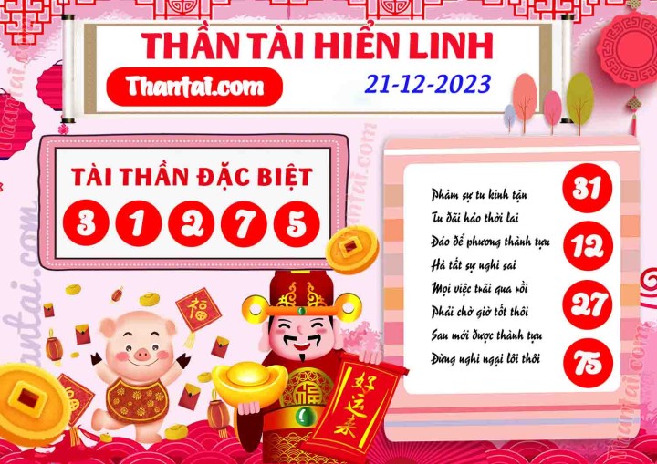THẦN TÀI HIỂN LINH 06/12/2023