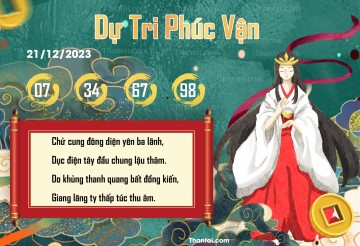 DỰ TRI PHÚC VẬN 21/12/2023