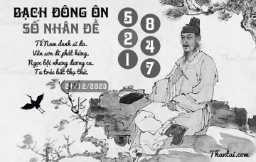 BẠCH ĐÔNG ÔN 21/12/2023