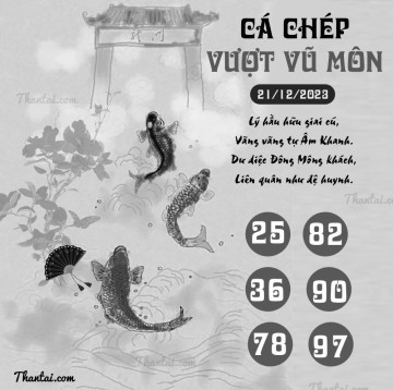 CÁ CHÉP VƯỢT VŨ MÔN 21/12/2023