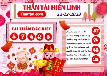 THẦN TÀI HIỂN LINH 22/12/2023