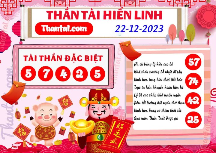 THẦN TÀI HIỂN LINH 07/12/2023