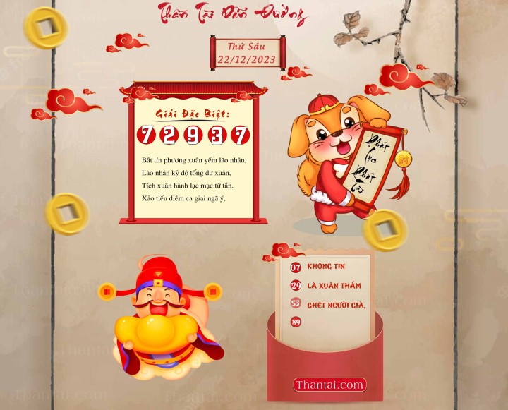 THẦN TÀI DẪN ĐƯỜNG 07/12/2023