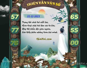 THIÊN VĂN VẬN SỐ 22/12/2023