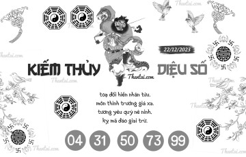 KIẾM THỦY DIỆU SỐ 22/12/2023