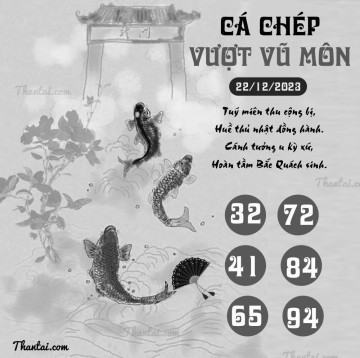 CÁ CHÉP VƯỢT VŨ MÔN 22/12/2023