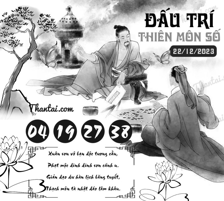 ĐẤU TRÍ THIÊN MÔN SỐ 07/12/2023