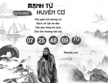 MẠNH TỬ HUYỀN CƠ 22/12/2023