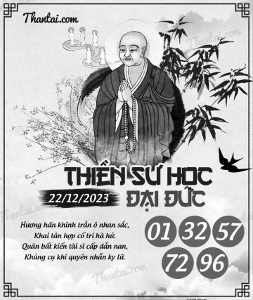 THIỀN SƯ HỌC ĐẠI ĐỨC 22/12/2023