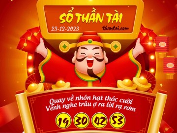 SỔ THẦN TÀI 23/12/2023