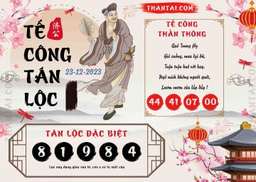 Tế Công Tán Lộc 23/12/2023