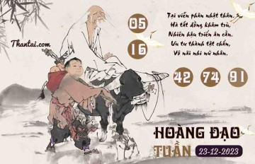 HOÀNG ĐẠO TUẦN 23/12/2023