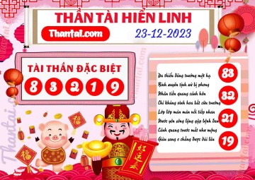 THẦN TÀI HIỂN LINH 23/12/2023