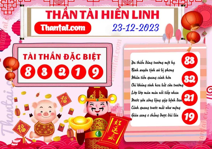 THẦN TÀI HIỂN LINH 08/12/2023
