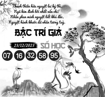 BẬC TRÍ GIẢ SỐ HỌC 23/12/2023