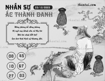 NHẪN SỰ ẮC THÀNH DANH 23/12/2023